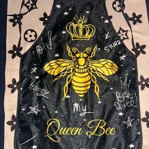 Queen Bee Apron with Yellow Embroidery